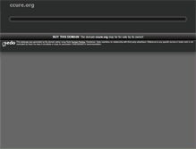 Tablet Screenshot of ccure.org